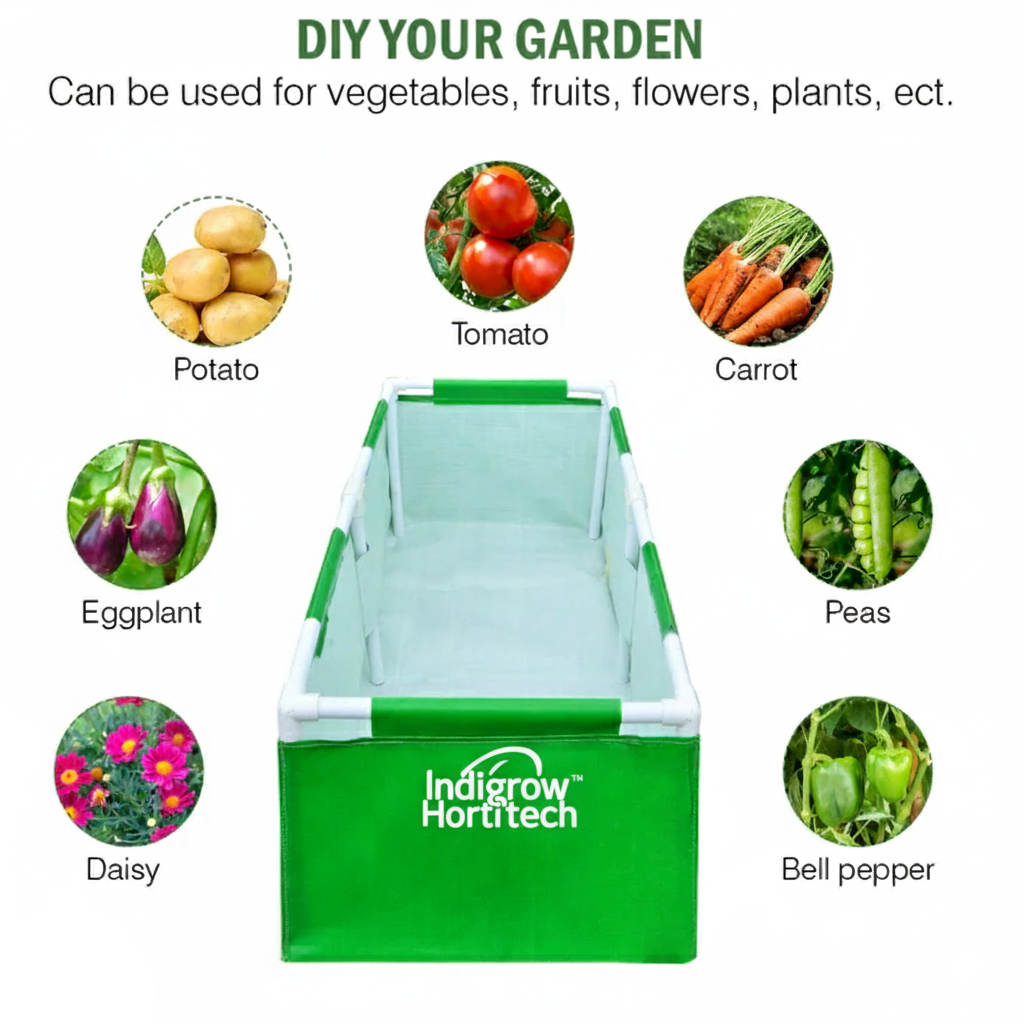 HDPE Rectangular Grow Bag | 4x2x1.5ft | 360 GSM