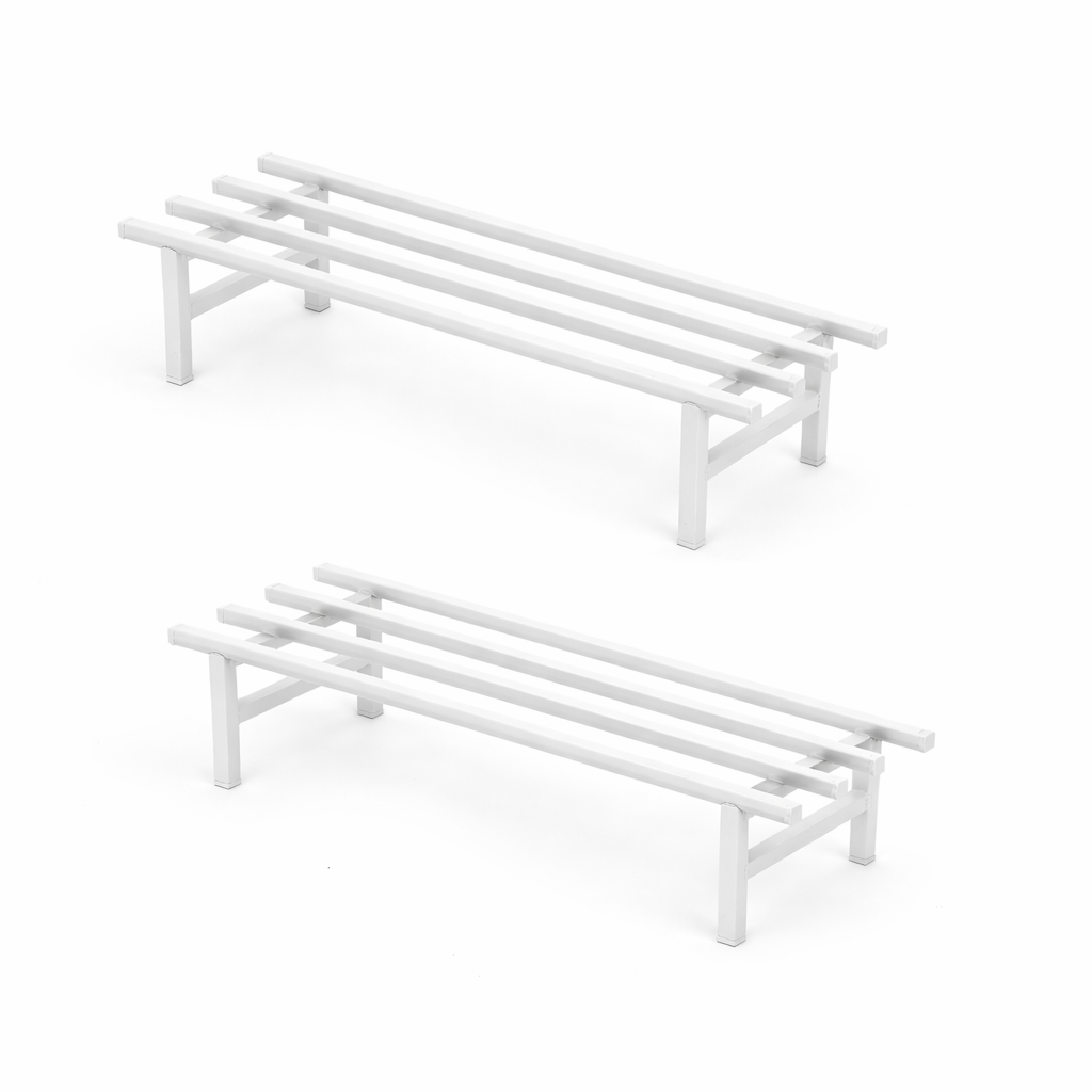 Indigrow Metal Plant Stand Rectangular | Heavy Duty Square Tube Pot Riser | Modern Indoor Outdoor Plant Holder | Rust Proof Balcony Plant Stand (Set 0f 2)