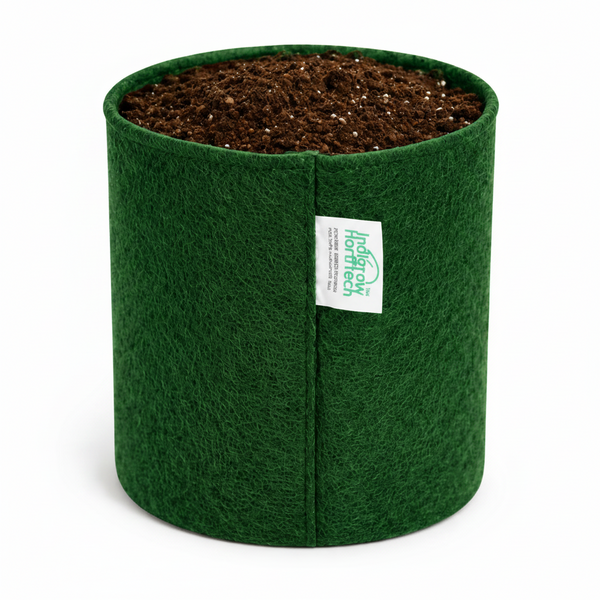 Indigrow Superior Geo Fabric Grow Bag 6x6 Inch | 400 GSM Heavy Duty | UV Protected | Air Pruning Breathable Fabric Pot with Handles | For Herbs, Coriander, Mint & Small Plants