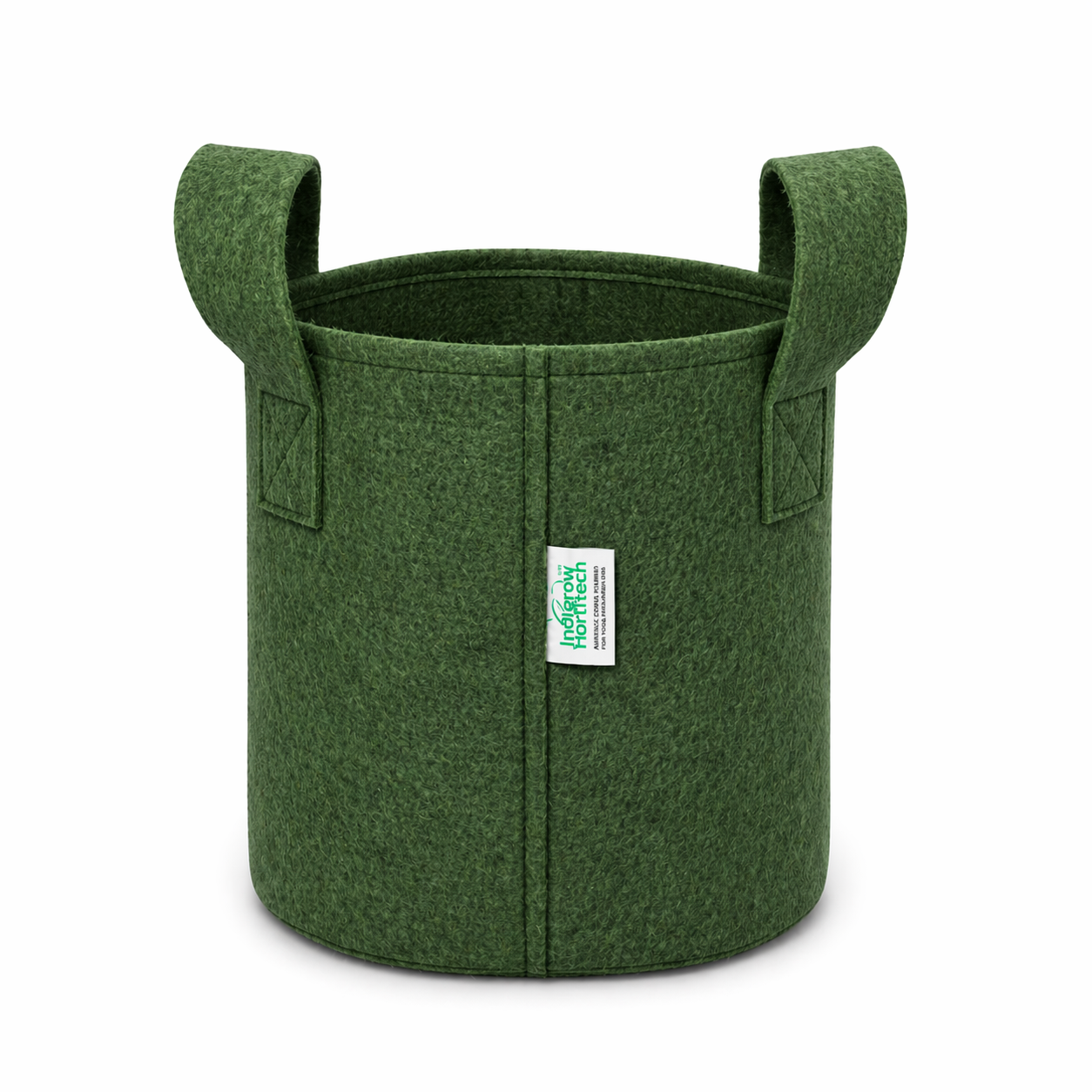 Indigrow Superior Geo Fabric Grow Bag 8x8 Inch | 400 GSM Heavy Duty | UV Protected | Air Pruning Breathable Fabric Pot with Handles | For Chilli, Spinach, Coriander & Kitchen Garden Plants(2.2 Gallons)