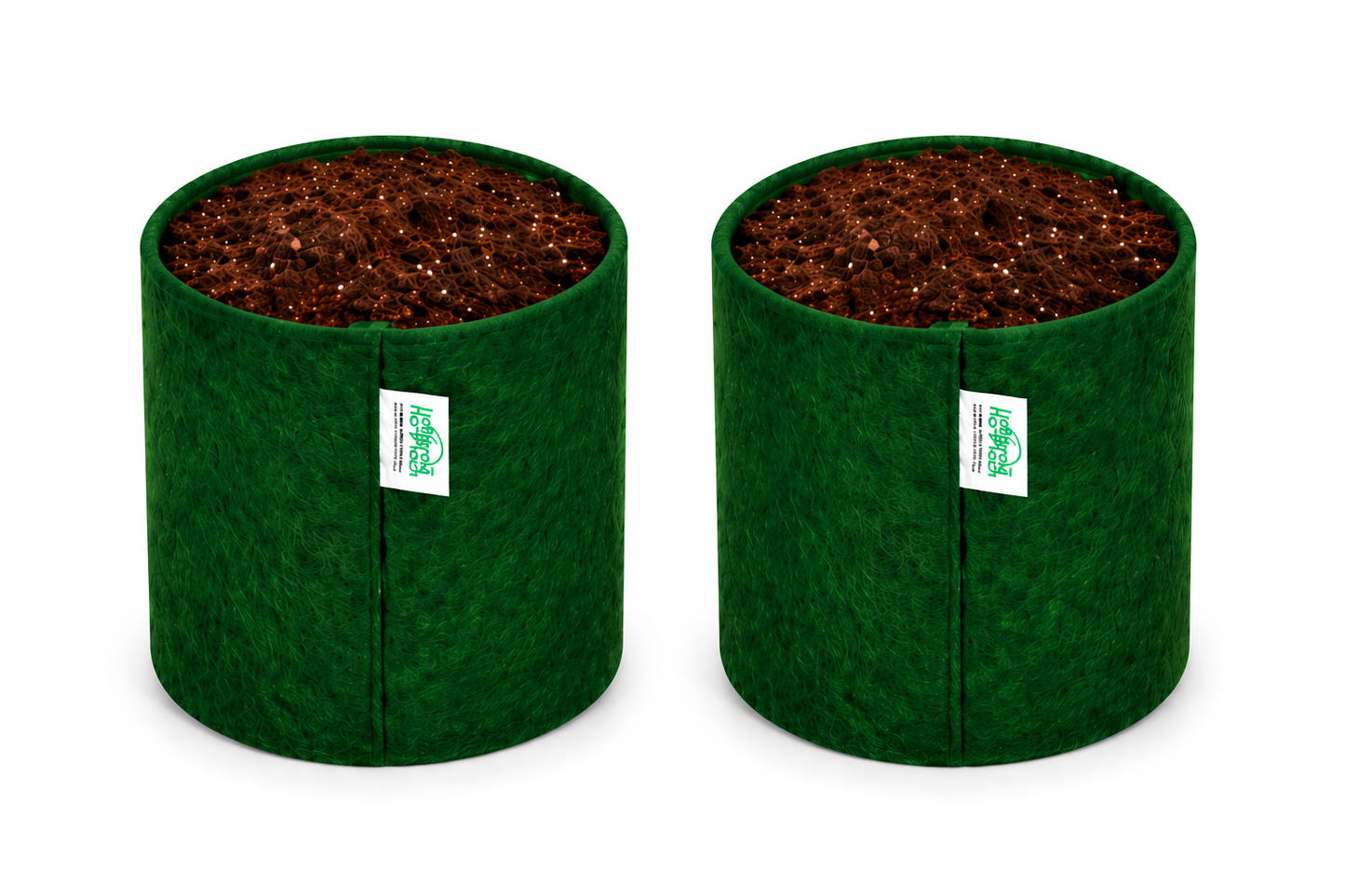 Indigrow Superior Geo Fabric Grow Bag 6x6 Inch | 400 GSM Heavy Duty | UV Protected | Air Pruning Breathable Fabric Pot with Handles | For Herbs, Coriander, Mint & Small Plants