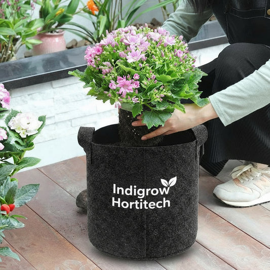 Superior 12x12 Inch Geo Fabric Grow Bag: 400 GSM, Handles, UV Protected