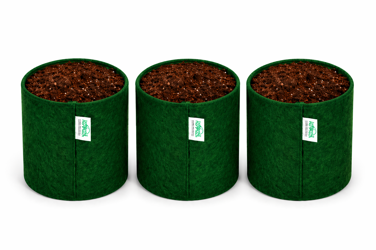 Indigrow Superior Geo Fabric Grow Bag 6x6 Inch | 400 GSM Heavy Duty | UV Protected | Air Pruning Breathable Fabric Pot with Handles | For Herbs, Coriander, Mint & Small Plants