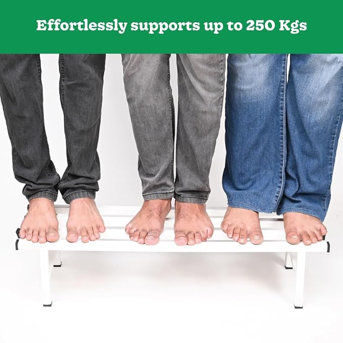 Indigrow Square Tube Rectangular Single Step Plant Stand (Set of 2)