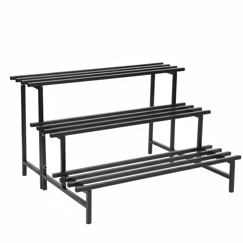 Indigrow Heavy Duty  3-Tier Square Tube Plant Stand  | Heavy Duty Iron Pot Stand for Balcony, Home Decor, Indoor and Outdoor Use