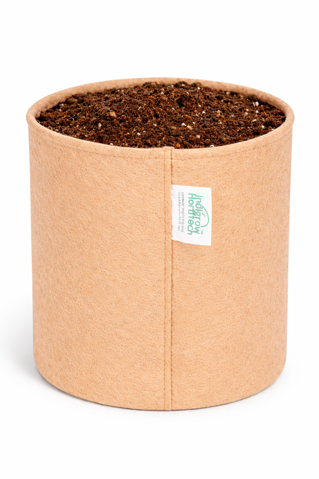 Indigrow Superior Geo Fabric Grow Bag 6x6 Inch | 400 GSM Heavy Duty | UV Protected | Air Pruning Breathable Fabric Pot with Handles | For Herbs, Coriander, Mint & Small Plants