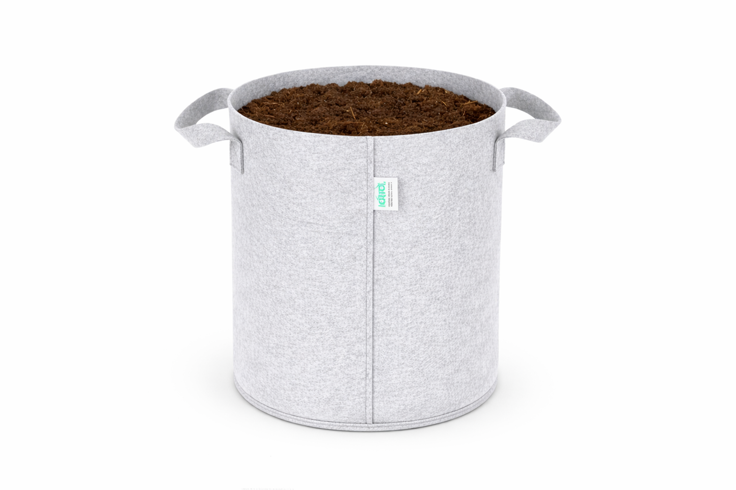 Indigrow Superior Geo Fabric Grow Bag 15x15 Inch | 400 GSM Heavy Duty | UV Protected | Large Breathable Fabric Pot with Handles | For Brinjal, Capsicum, Bottle Gourd, Climbing Vegetables & Fruit Plants
