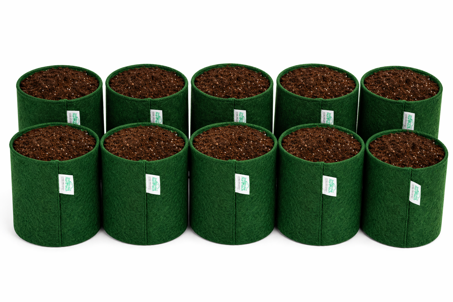 Indigrow Superior Geo Fabric Grow Bag 6x6 Inch | 400 GSM Heavy Duty | UV Protected | Air Pruning Breathable Fabric Pot with Handles | For Herbs, Coriander, Mint & Small Plants