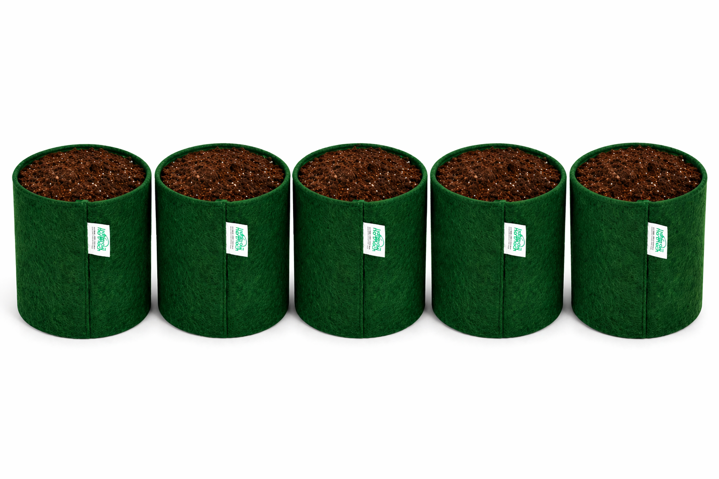 Indigrow Superior Geo Fabric Grow Bag 6x6 Inch | 400 GSM Heavy Duty | UV Protected | Air Pruning Breathable Fabric Pot with Handles | For Herbs, Coriander, Mint & Small Plants