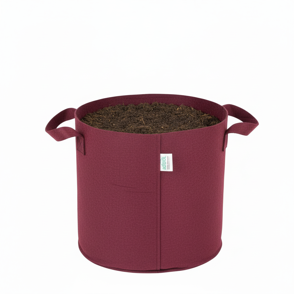 Indigrow Superior Geo Fabric Grow Bag 10x10 Inch | 400 GSM Heavy Duty | UV Protected | Air Pruning Breathable Fabric Pot with Handles | For Tomatoes,Vegetables & Kitchen Garden