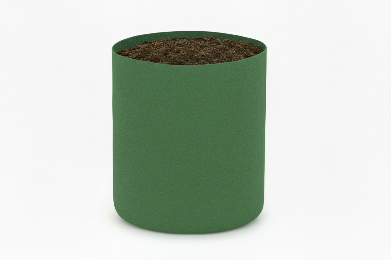 Indigrow Superior Geo Fabric Grow Bag 18x18 Inch | 400 GSM Premium Heavy Duty | UV Protected | Extra Large Breathable Fabric Pot with Handles | For Brinjal, Capsicum, Banana, Papaya & Fruit Plants |