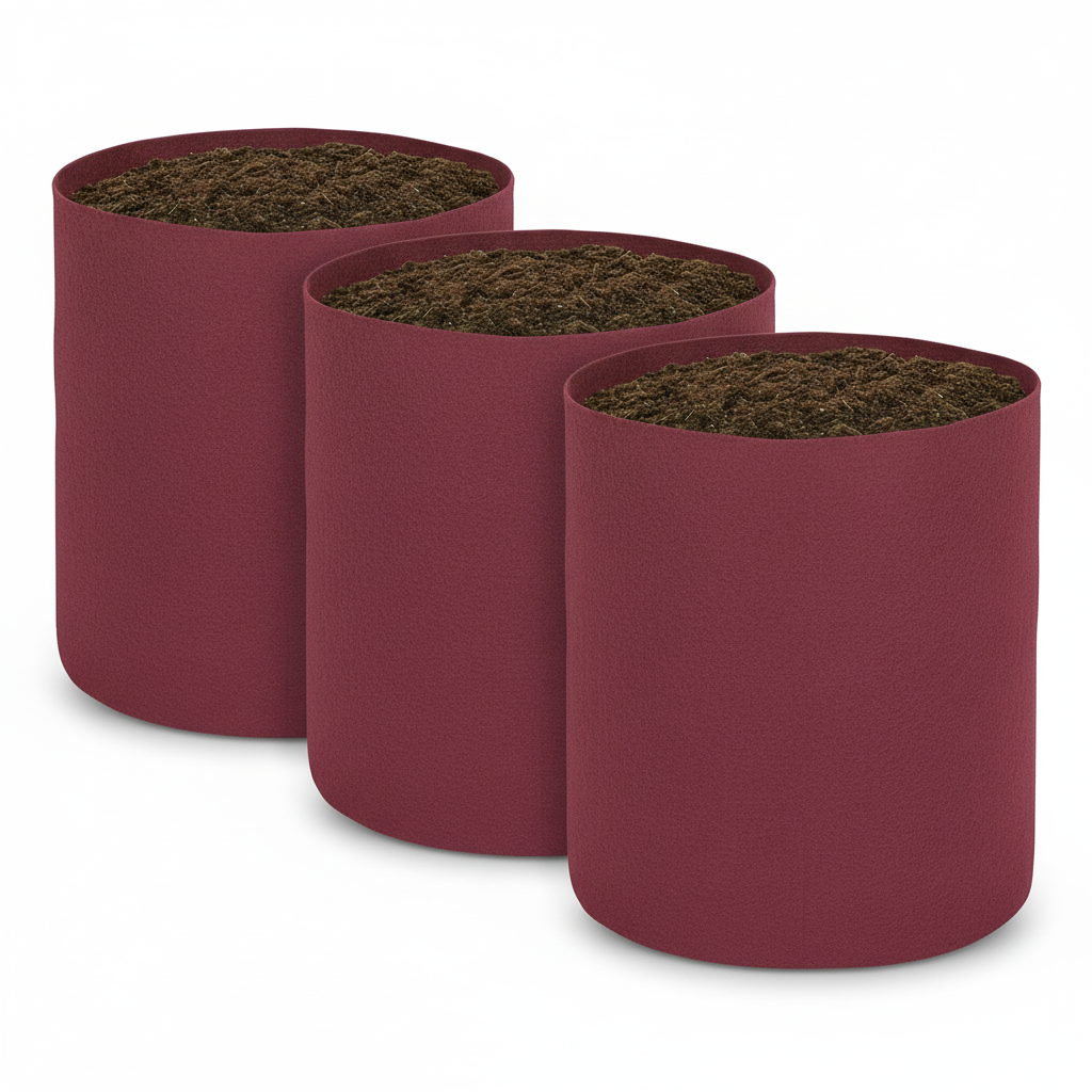 Indigrow Superior Geo Fabric Grow Bag 24X24 Inch | 400 GSM Heavy Duty | UV Protected | Large Fabric Pot without Handles | For Fruit Trees, Banana, Papaya & Kitchen Garden