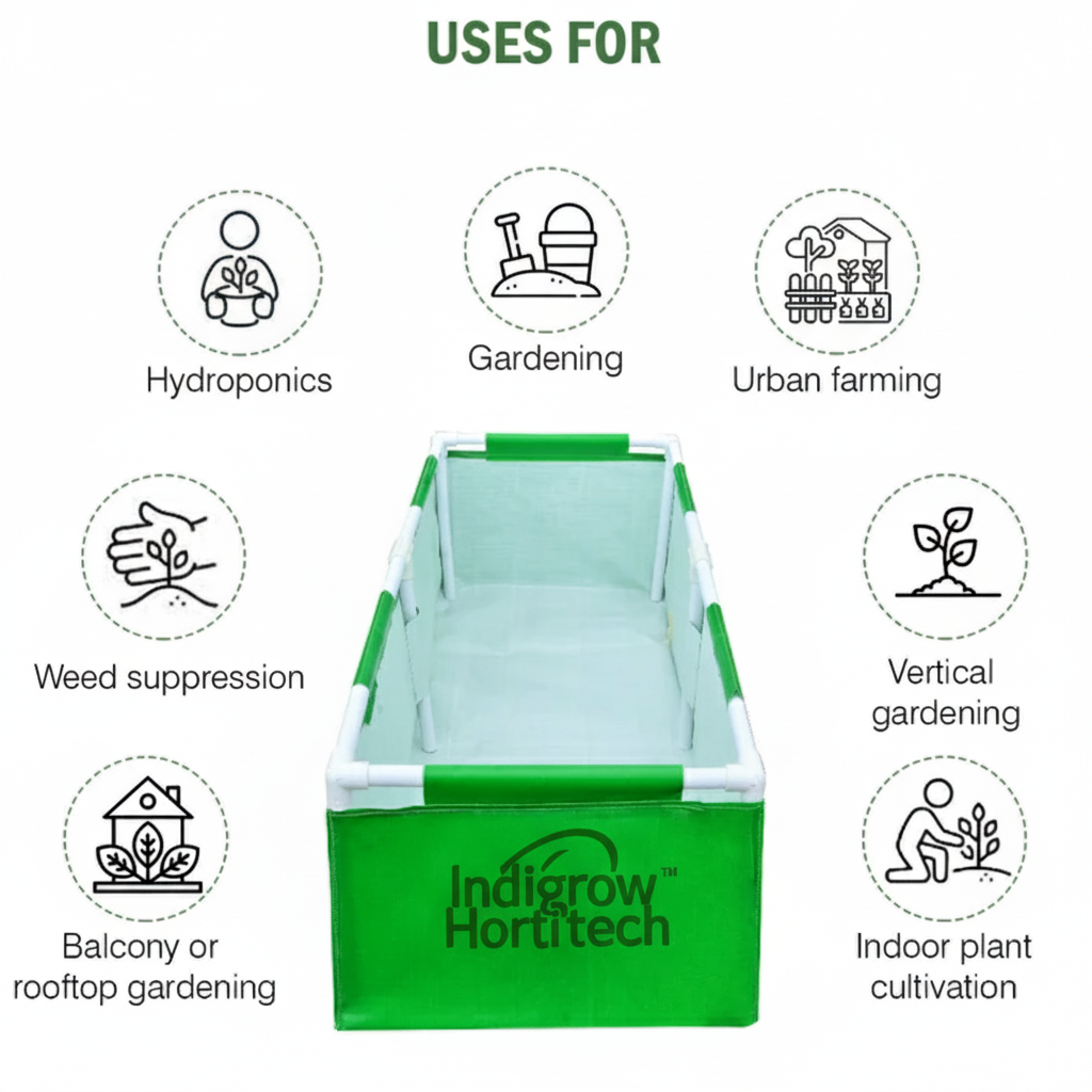 HDPE Rectangular Grow Bag | 6x3x1ft | 360 GSM