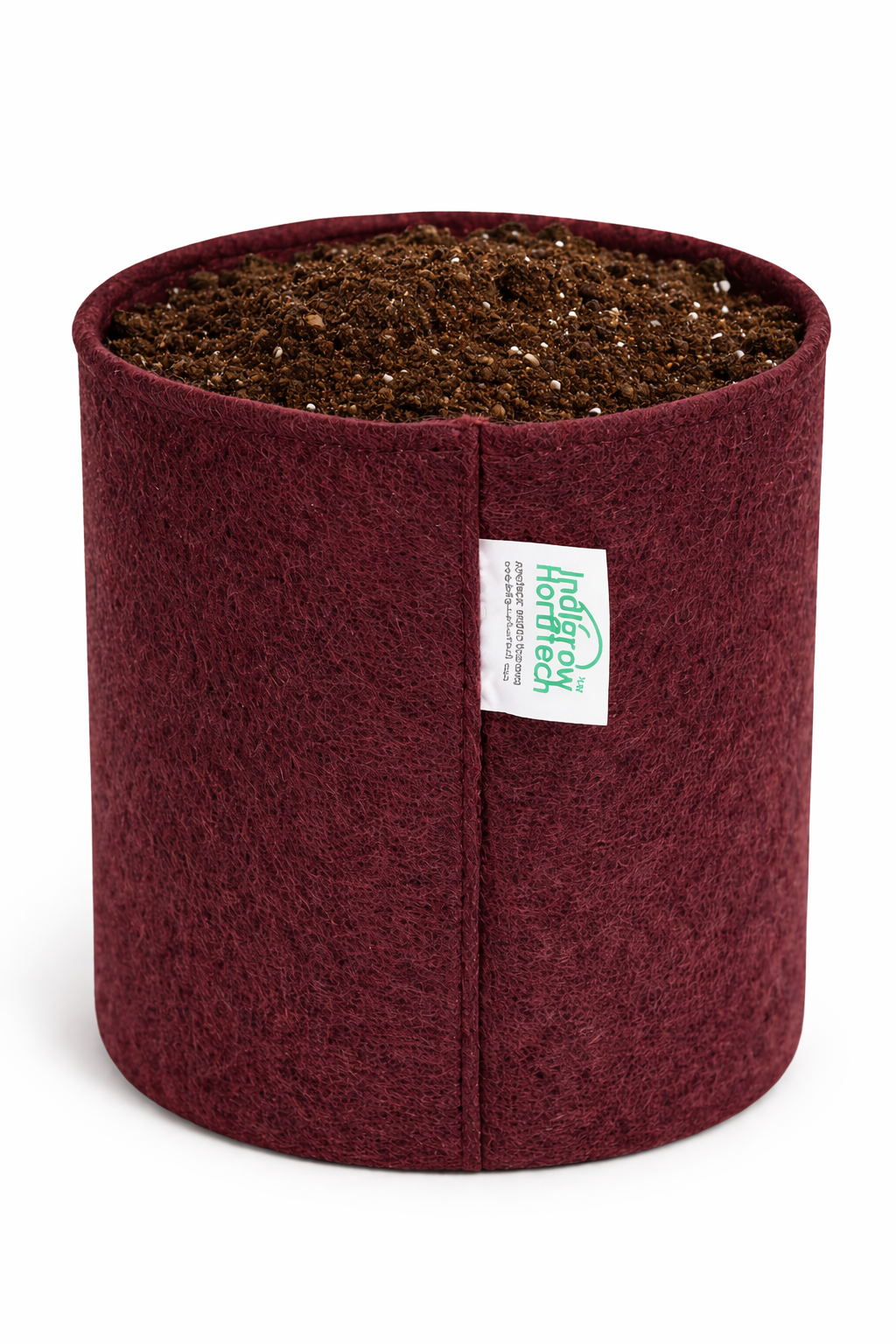 Indigrow Superior Geo Fabric Grow Bag 6x6 Inch | 400 GSM Heavy Duty | UV Protected | Air Pruning Breathable Fabric Pot with Handles | For Herbs, Coriander, Mint & Small Plants