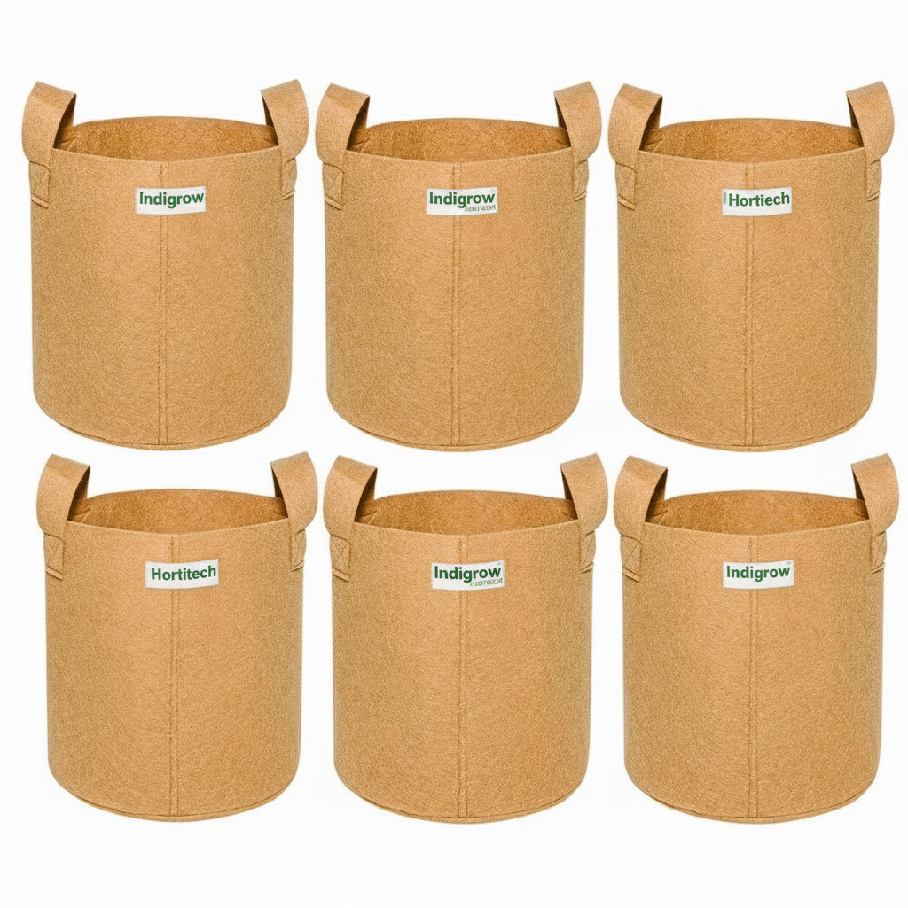 Superior 12x12 Inch Geo Fabric Grow Bag: 400 GSM, Handles, UV Protected