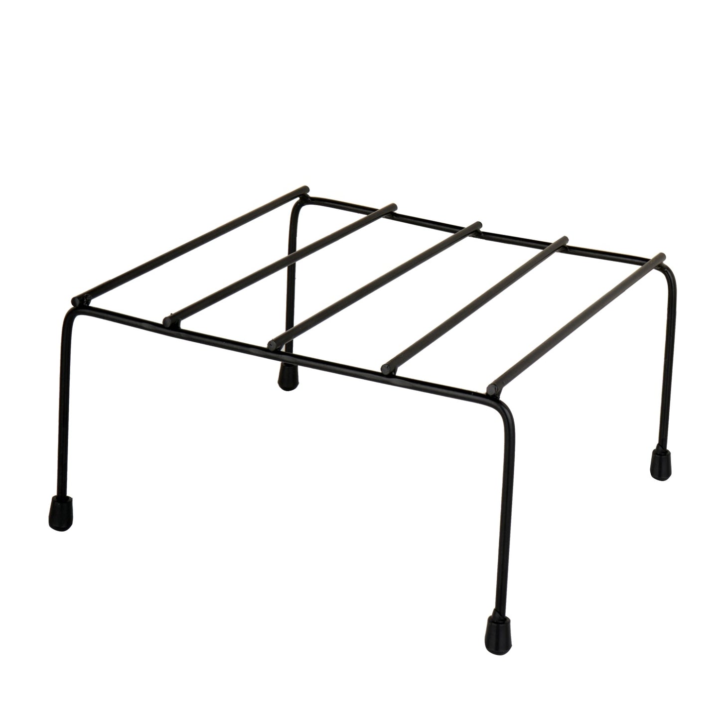 Indigrow Hortitech Slim Plant Stand (Black, Set of 4) – Decorative Metal Pot Holder for Indoor & Outdoor Use | Balcony, Garden, Terrace, Living Room & Home Decor