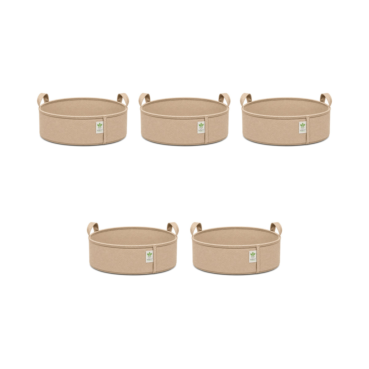Beige low-profile grow bag 15x6 pack of 5 v2