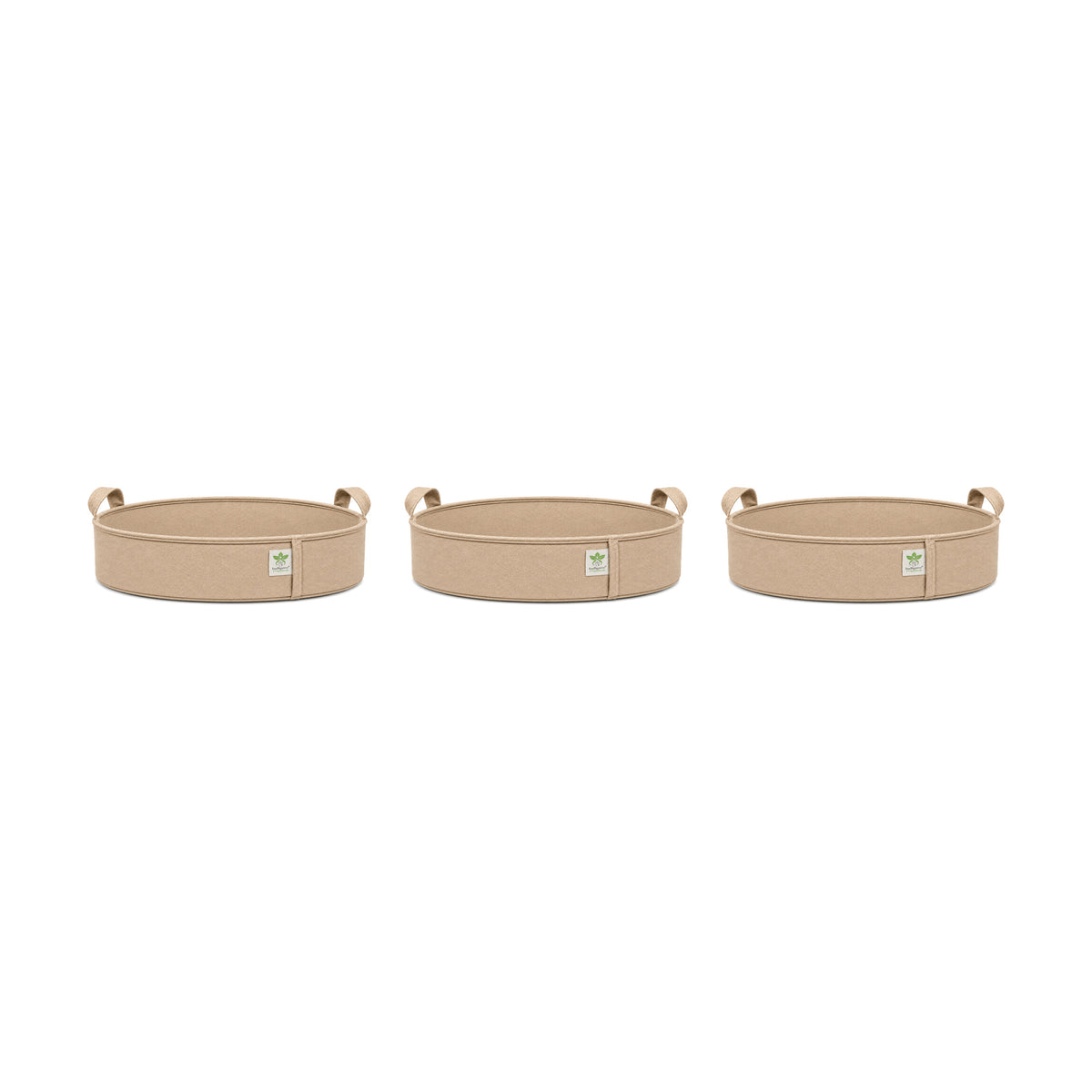 Beige low-profile grow bag 21x6 pack of 3 v2