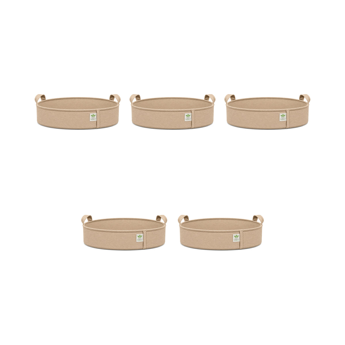Beige low-profile grow bag 21x6 pack of 5 v2