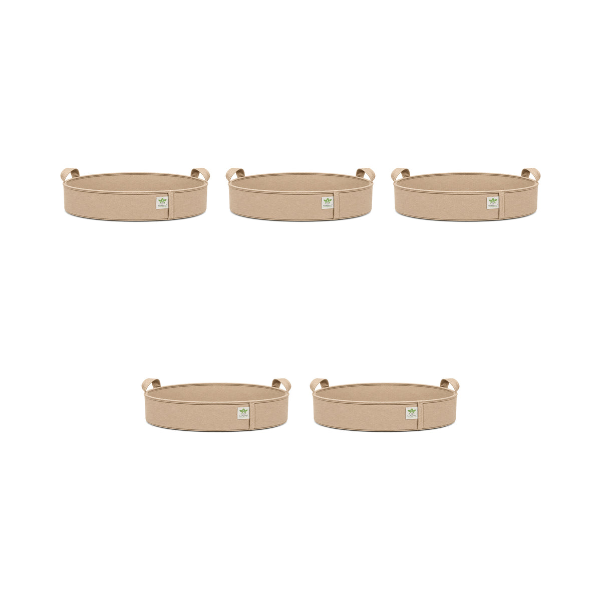 Beige low-profile grow bag 24x6 pack of 5 v2