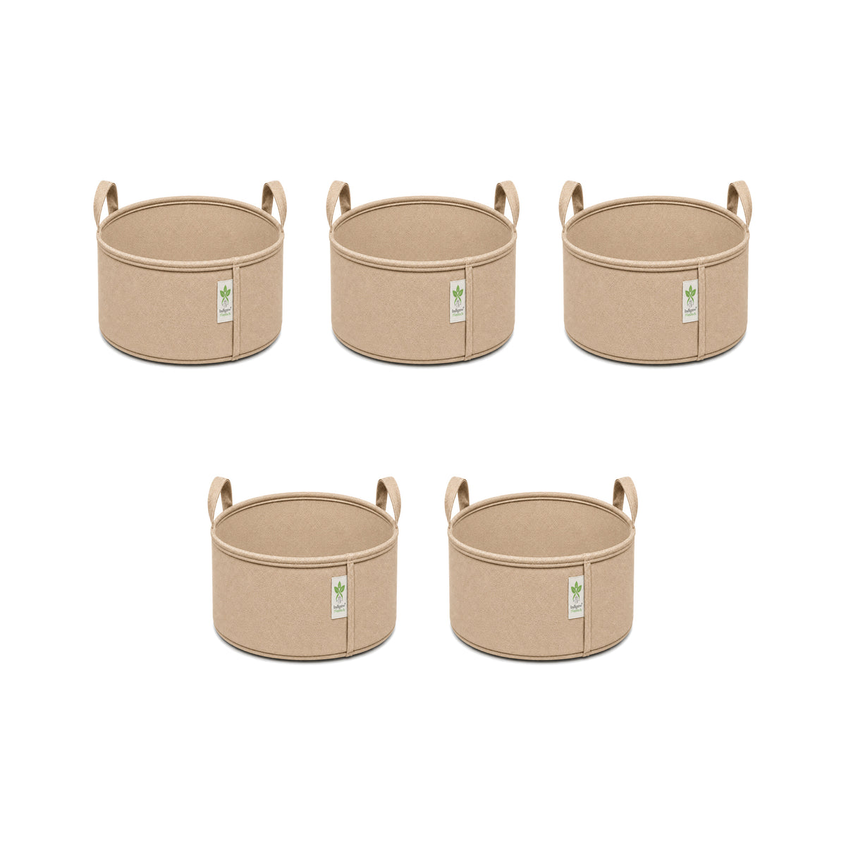 Beige low-profile grow bag 9x6 pack of 5 v2