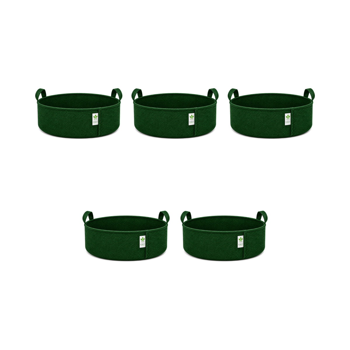 Green low-profile grow bag 15x6 pack of 5 v2