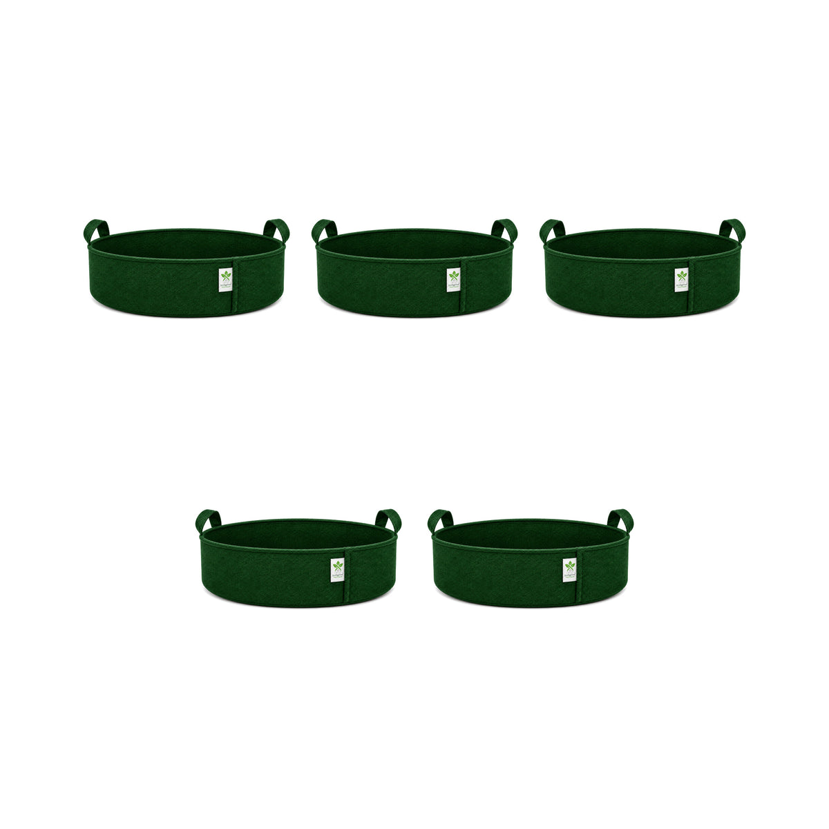Green low-profile grow bag 18x6 pack of 5 v2