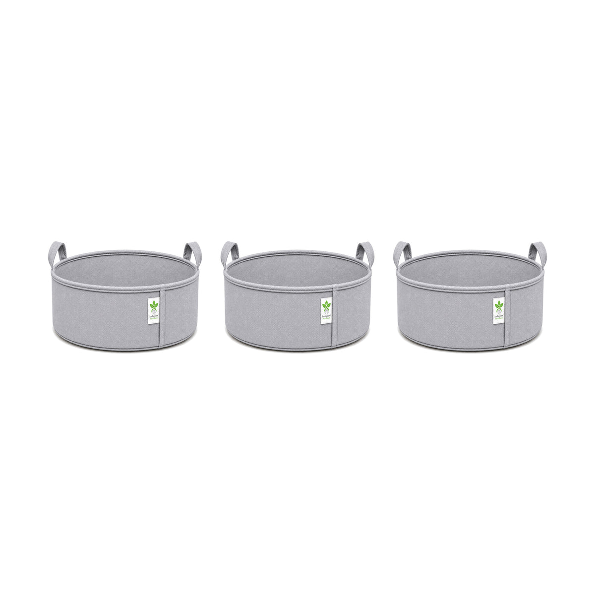 Grey low-profile grow bag 12x6 pack of 3 v2