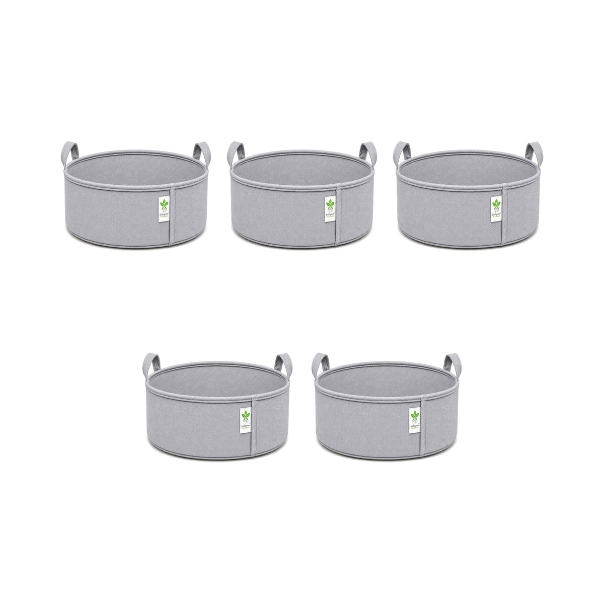 Grey low-profile grow bag 12x6 pack of 5 v2