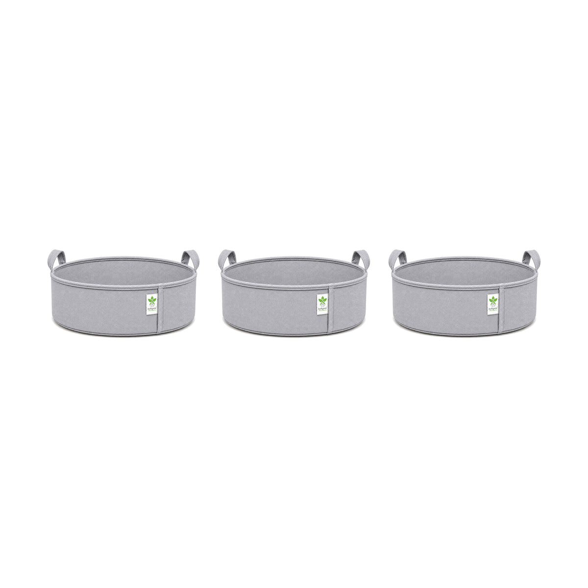 Grey low-profile grow bag 15x6 pack of 3 v2