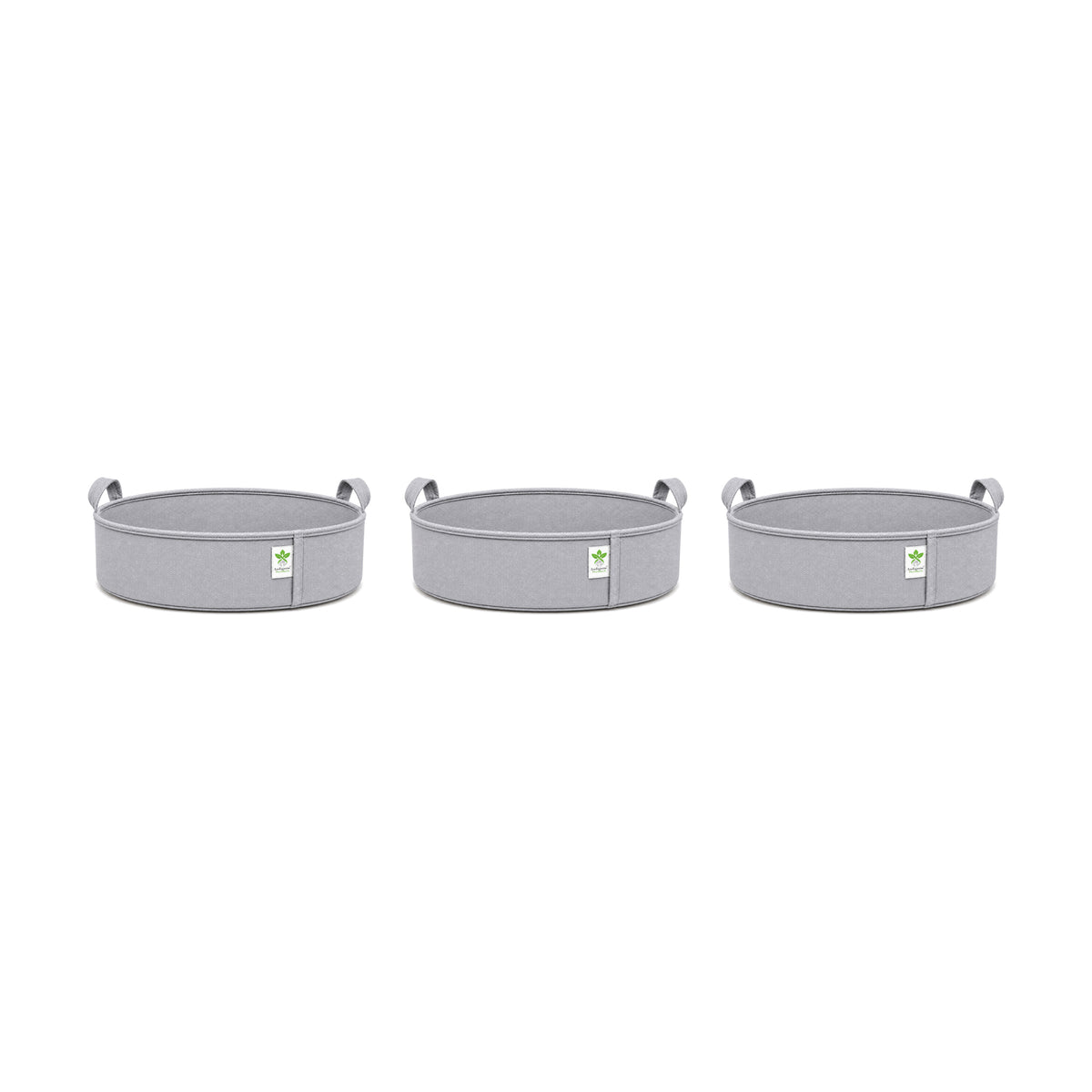 Grey low-profile grow bag 18x6 pack of 3 v2