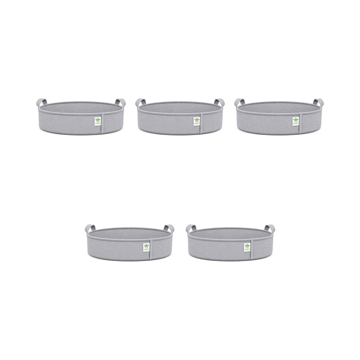 Grey low-profile grow bag 21x6 pack of 5 v2