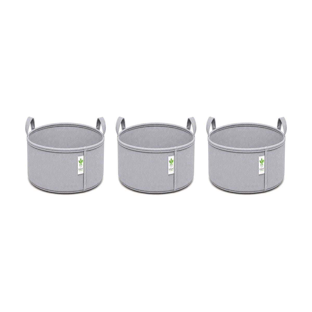 Grey low-profile grow bag 9x6 pack of 3 v2