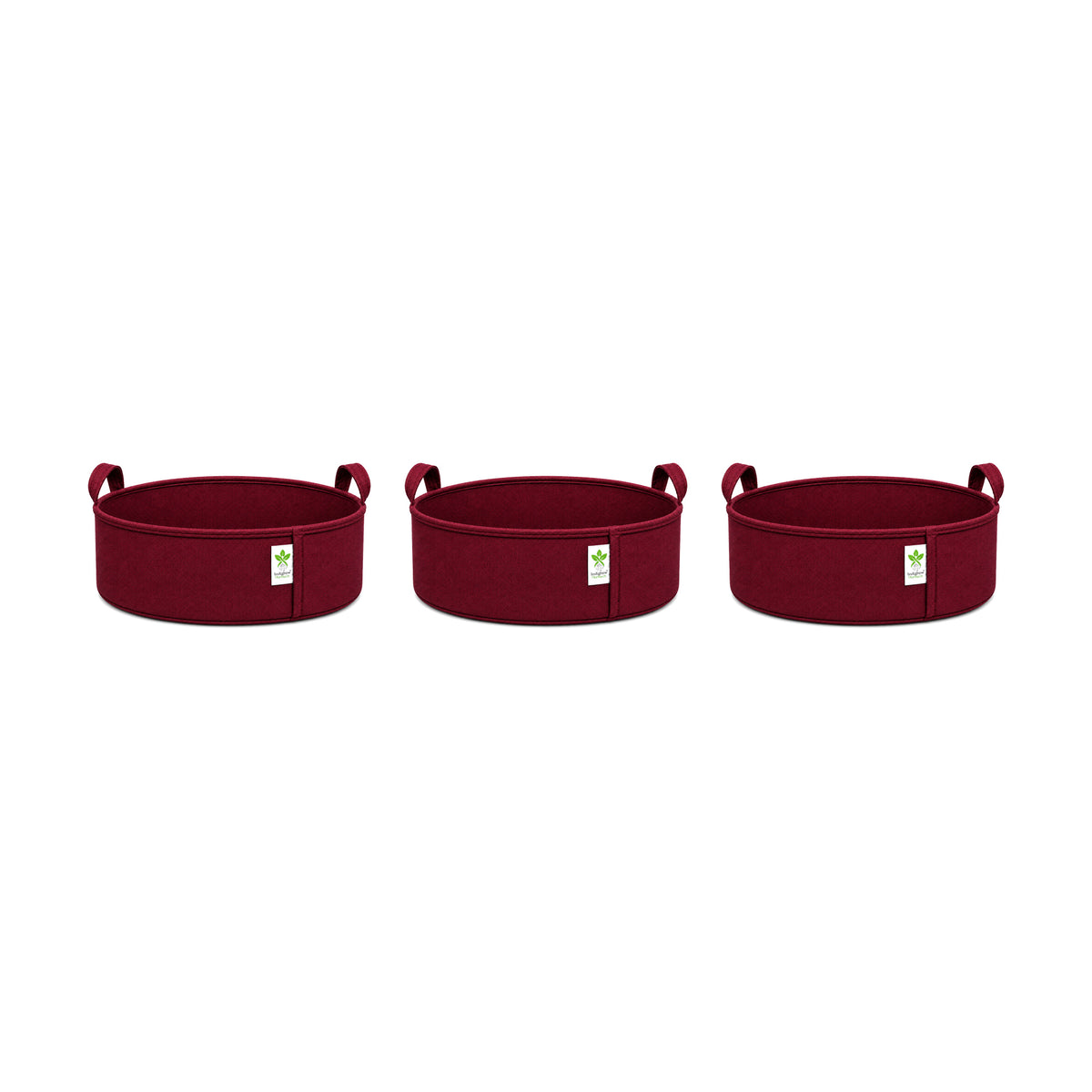 Maroon low-profile grow bag 15x6 pack of 3 v2
