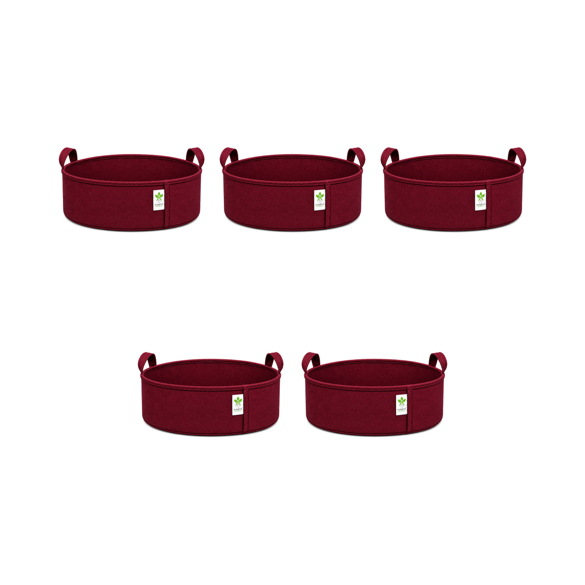 Maroon low-profile grow bag 15x6 pack of 5 v2