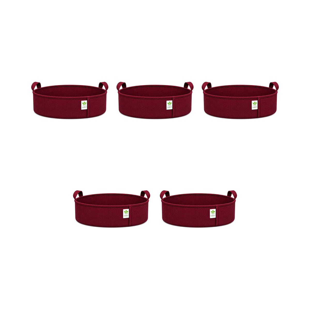 Maroon low-profile grow bag 18x6 pack of 5 v2