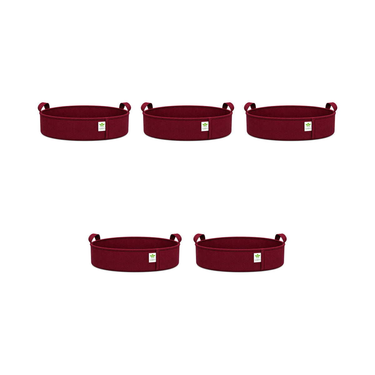 Maroon low-profile grow bag 21x6 pack of 5 v2