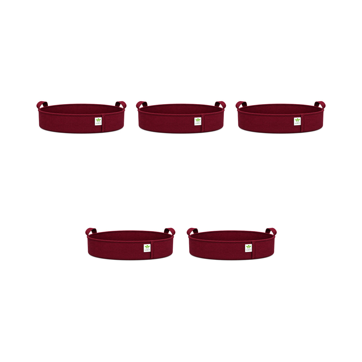Maroon low-profile grow bag 24x6 pack of 5 v2